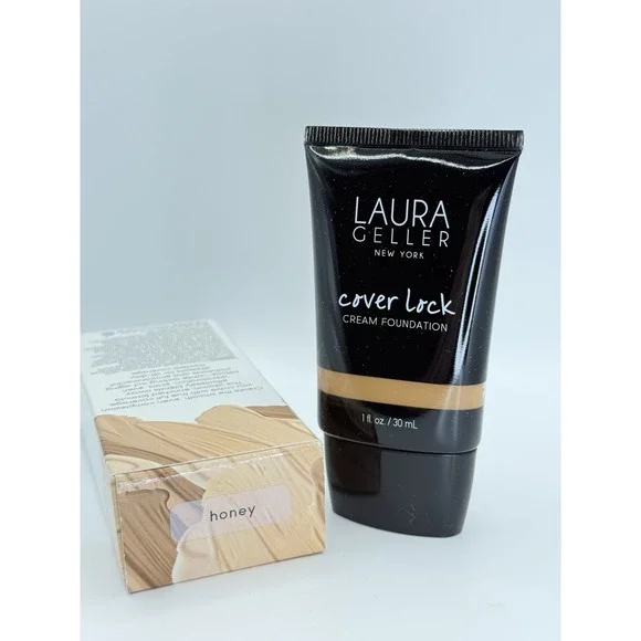 Laura Geller • Cover Lock • Cream Foundation • 1oz/30mL • Shade Honey • NIB - Picture 3 of 4